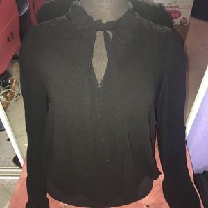 Black Long Sleeve Top